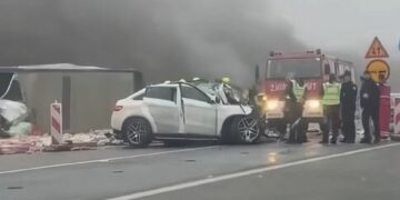 Aksident fatal në autostradën “Ibrahim Rugova”, humb jetën shtetasja nga Shqipëria