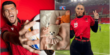 Moment i veçantë për Dakun dhe modelen shqiptare, lojtari i Kombëtares bëhet baba për herë të parë