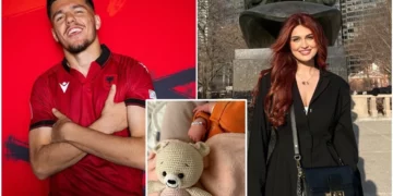 Moment i veçantë për Dakun dhe modelen shqiptare, lojtari i Kombëtares bëhet baba për herë të parë