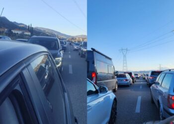 Trafik i rënduar në Elbasan, bllokohet qarkullimi drejt juglindjes