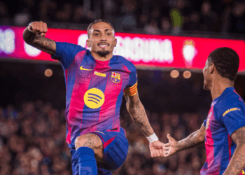 5 fitore radhazi në ‘Camp Nou’ për Barcelonën, dygolëshi i Raphinha-s ‘gjunjëzon’ Osasuna-n