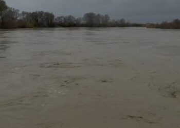 Lumi Vjosa gati të shpërthejë, niveli i ujit në pikë kritike, arrin në 8 metra