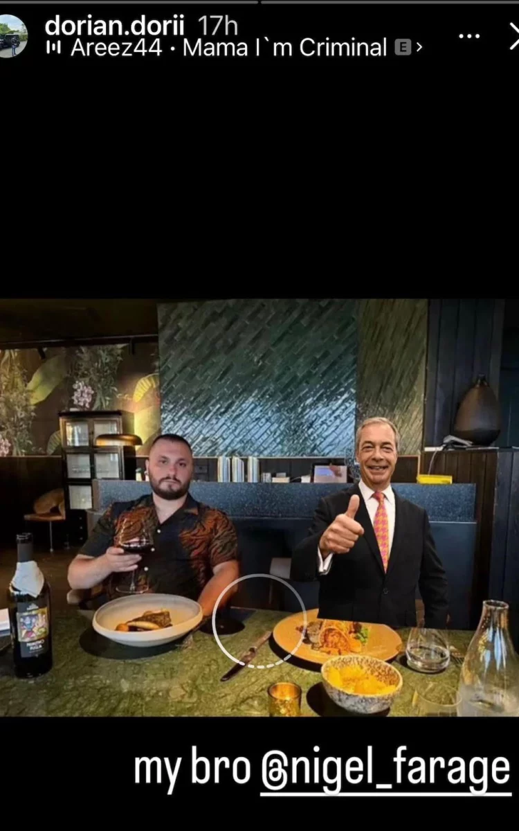 Pas debateve me Ramën, Farage tallet nga një kriminel shqiptar në Angli