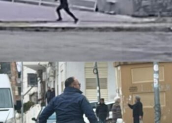 Arratisja nga burgu/ Momenti kur Altin Ndocaj ikën me vrap dhe polici e ndjek me armë në dorë