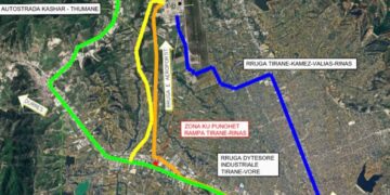 Ndërtimi i mbikalimit të Qafë Kasharit/ ARRSH me 13 dhe 14 janar bllokohet dalja Tiranë – Rinas