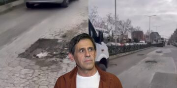 Aksi rrugor Kamëz–Valias në mëshirë të fatit, rrezik për makinat dhe kaos në trafik