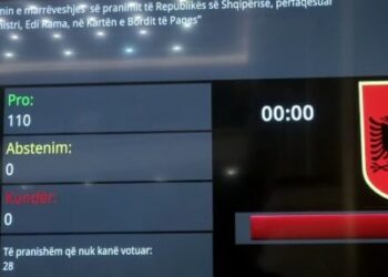 Miratohet në parlament pjesëmarrja e Shqipërisë në “Bordin e Paqes” me 110 vota pro