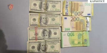 38 mijë dollarë të fshehura në trup: 67-vjeçari kapet në kufi, i sekuestrohen edhe 35 mijë euro në banesë