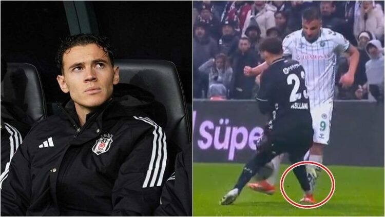 (VIDEO) Kristjan Asllani merr karton të kuq pas 6 minutash lojë me Besiktasin