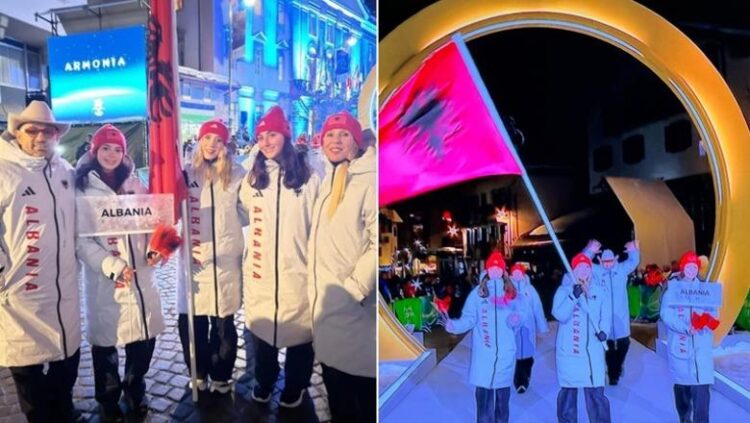 Kuqezi në skenën olimpike, Denni Xhepa dhe Lara Colturi parakalojnë me flamurin shqiptar