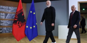 Rama në Bruksel, takohet me presidentin e Këshillit Europian Antonio Costa