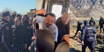 Arrestohen banorët e Rrjollit pas protestës, publikojnë VIDEO nga furgoni i policisë: Veç liri do ketë…