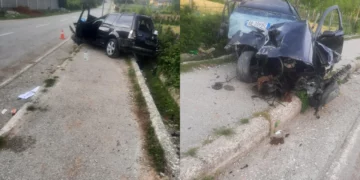 Aksident fatal në Tropojë/ 34-vjeçari humb jetën, pasagjeri në gjendje kritike