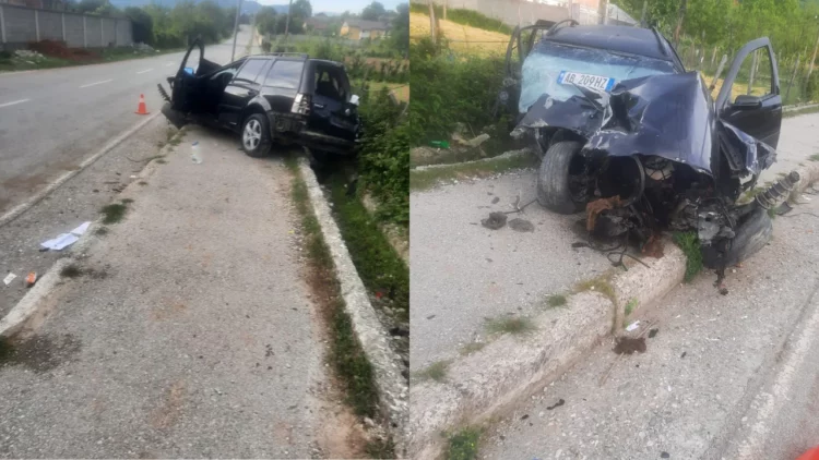 Aksident fatal në Tropojë/ 34-vjeçari humb jetën, pasagjeri në gjendje kritike