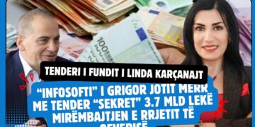 TENDERI I FUNDIT I LINDA KARÇANAJT/ “Infosofti” i Grigor Jotit merr me tender “sekret” 3.7 mld lekë