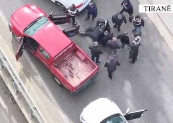 Me dy pistoleta, silenciator dhe 10 kg kanabis në makinë, arrestohet 42-vjeçari në Tiranë (Emri)