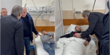 Berisha viziton protestuesit e shtruar te Trauma: Këta nuk janë policë, por banditë që do të përgjigjen