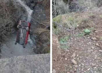 Aksident i rëndë rrugor në Burrel, automjeti përfundon poshtë urës