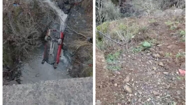 Aksident i rëndë rrugor në Burrel, automjeti përfundon poshtë urës