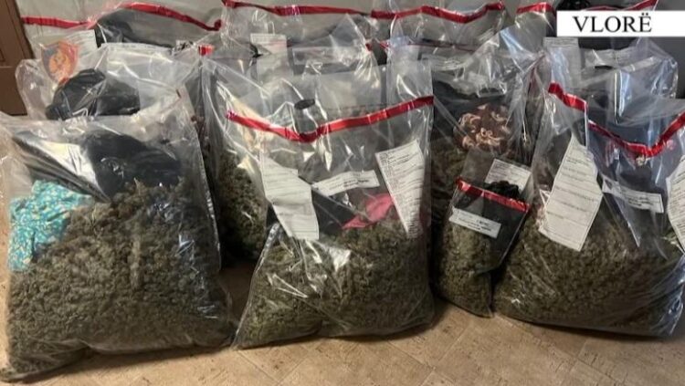 Sekuestrohen 57 kg kanabis dhe një armë zjarri në Vlorë, arrestohen dy persona (Emrat)