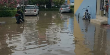 Reshjet e shiut përmbysin Lezhën, probleme me energjinë elektrike në disa zona