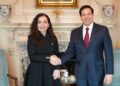 Vjosa Osmani pritet në takim nga sekretari amerikan, Marko Rubio: Diskutuam për forcimin e aleancës sonë
