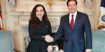 Vjosa Osmani pritet në takim nga sekretari amerikan, Marko Rubio: Diskutuam për forcimin e aleancës sonë