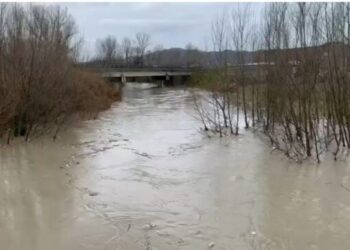 Lumi Ishëm në Fushë Krujë del nga shtrati, izolohet një lagje dhe dhjetra hektarë të përmbytur