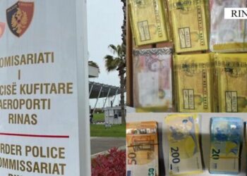 Tentuan të kalonin 26 mijë euro dhe paundë të padeklaruar në Rinas, e pësojnë dy persona