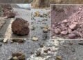 Dëmtohet edhe një tjetër rrugë, masivi i gurëve bllokon pjesërisht aksin Kukës-Bushtricë