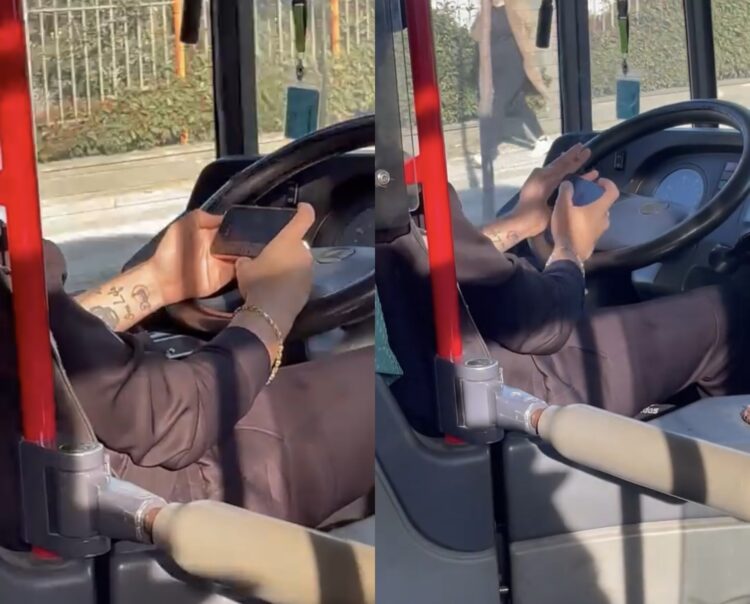 “Super shoferi” i Vorës me cigare, murlan në telefon dhe timonin në mëshirë të fatit