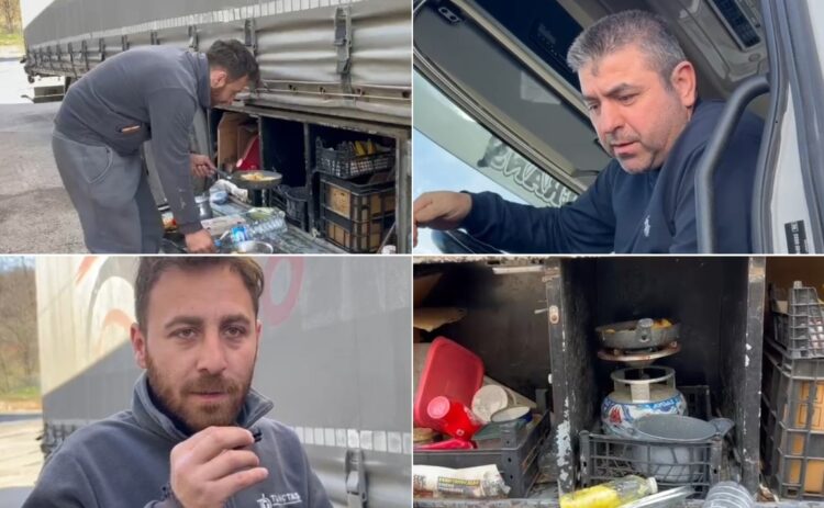 30 kamionë të bllokuar nga shembja e rrugës në Librazhd: Prej tre ditësh kemi mbetur pa bukë dhe ujë