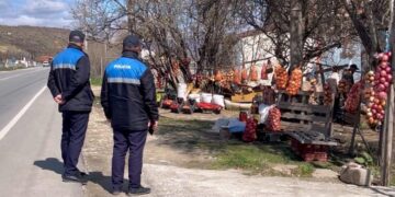 “Aksion kundër ambulantëve” në Korçë, Prefektja përzë fermerët që shesin anës rrugës nacionale