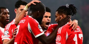 Bayern turpëron Atalantën në Bergamo, penalltia shpëton Barcelonën, Atletico Madrid shkatërron Tottenham