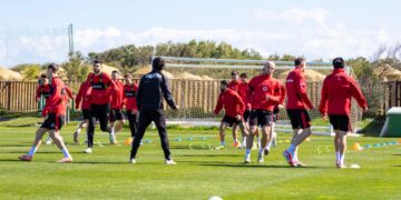 Kombëtarja përgatitet për miqësoren me Ukrainën, dëmtohet Muçi, Asani mungon në stërvitje