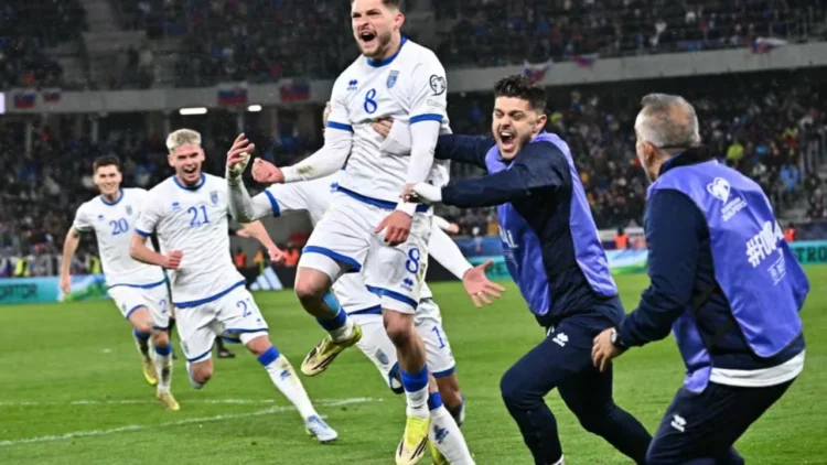 Kosova triumfon me katër gola kundër Sllovakisë dhe shkon në finalen e madhe të play off-it për Botërorin
