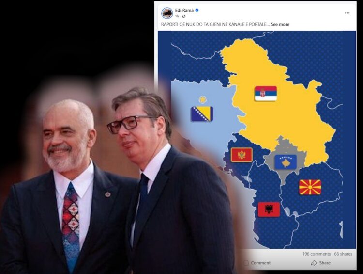 Skandaloze! Rama publikon hartën ku Kosova përfshihet në Serbi, qytetarët e “masakrojnë“: Armik i kombit!