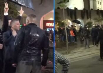 Protesta e PD zhvendoset te Parlamenti, policia përdor ujë me presion për shpërndarjen e turmës