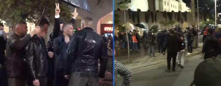 Protesta e PD zhvendoset te Parlamenti, policia përdor ujë me presion për shpërndarjen e turmës