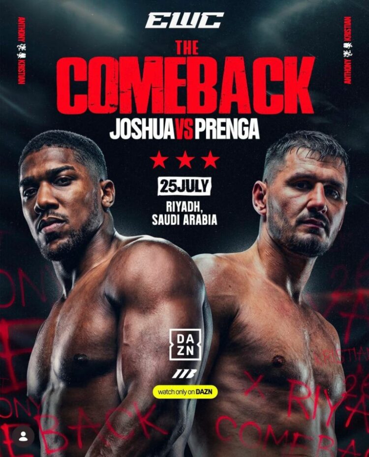 Përballje gjigantësh: Kristian Prenga sfidon Anthony Joshua më 25 korrik në Arabinë Saudite