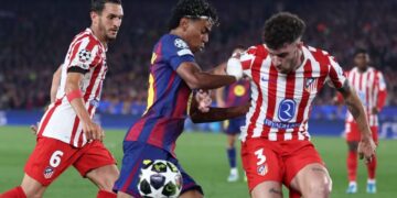 Atlético Madrid shkatërron Barcelonën në Camp Nou, dy gola dhe 1 karton i kuq
