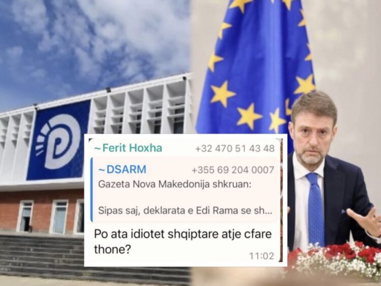“Po ata idiotët shqiptarë atje çfarë thonë”/ PD publikon mesazhet e ministrit Ferit Hoxha