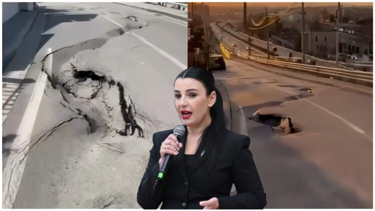 Vjedhje e hapur me fondet publike, pas një viti shembet rruga në Shkozë