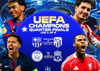 Tjetër mbrëmje ‘zjarri’ në Champions, PSG–Liverpool dhe ‘derbi’ spanjoll Barcelona–Atletico ndezin çerekfinalet