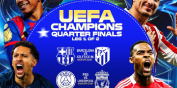 Tjetër mbrëmje ‘zjarri’ në Champions, PSG–Liverpool dhe ‘derbi’ spanjoll Barcelona–Atletico ndezin çerekfinalet