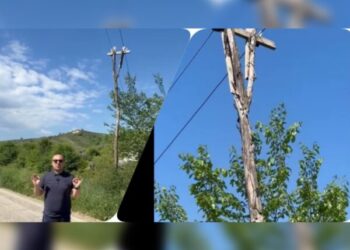 Tela të zhveshur në shtylla elektrike prej druri në zonën e Darsisë, Korreshi thirrje ministrit: Shikoje o Karakaç!