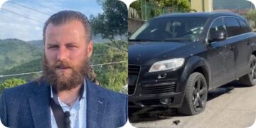 Plumba drejt Audi Q7 në Lezhë, ekzekutohen në makinë Kreshnik Mujeci dhe bashkëshortja
