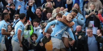 Manchester City ‘ndez’ garën për titull, mposht Arsenalin në ndeshjen direkte