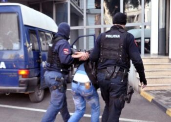 Armë dhe stemë policie/ Arrestohet në Rinas pjesëtari i grupit të Marklen Hakës