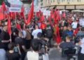 Studentët në Maqedoninë e Veriut vendosin pankarta në Gjykatën Kushtetuese
